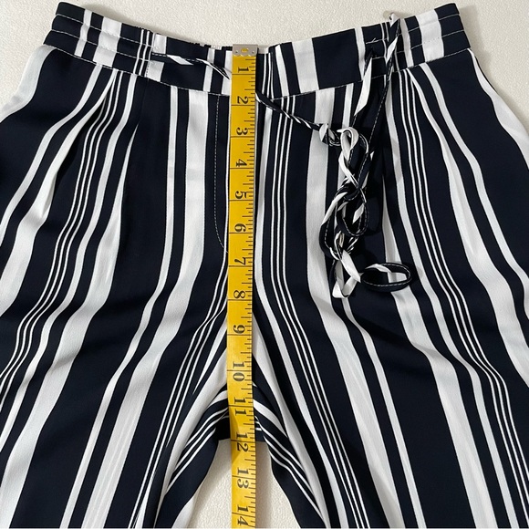 ZARA BASIC Striped Drawstring Pants - Picture 9 of 10